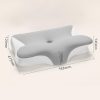 1 (3) Low-rebound neck pillow with adjustable height to relieve shoulder stiffness; straight-neck, side-sleeping pillow; anti-snoring; washable pillowcase