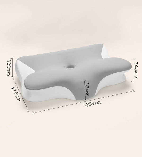 1 (3) Low-rebound neck pillow with adjustable height to relieve shoulder stiffness; straight-neck, side-sleeping pillow; anti-snoring; washable pillowcase
