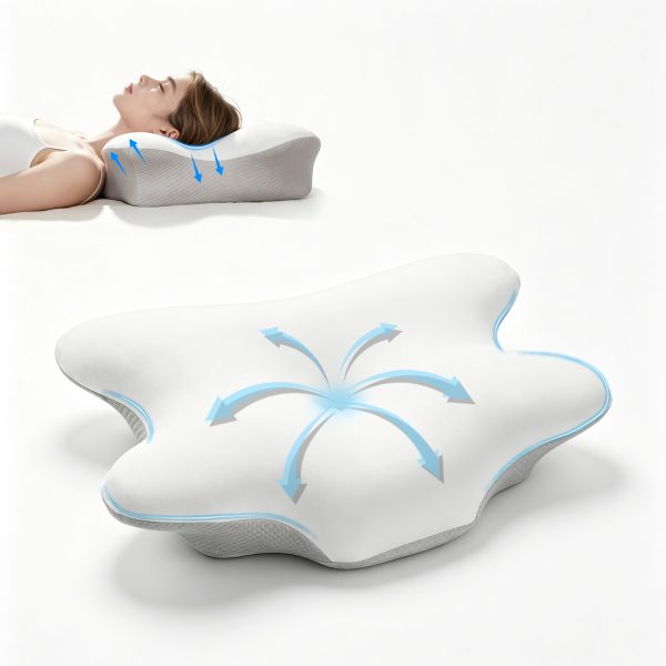 Memory Foam Pillow Special for Sleeping on the Side of High and Low Pillows to Relieve Pressure and Protect Neck for Adults