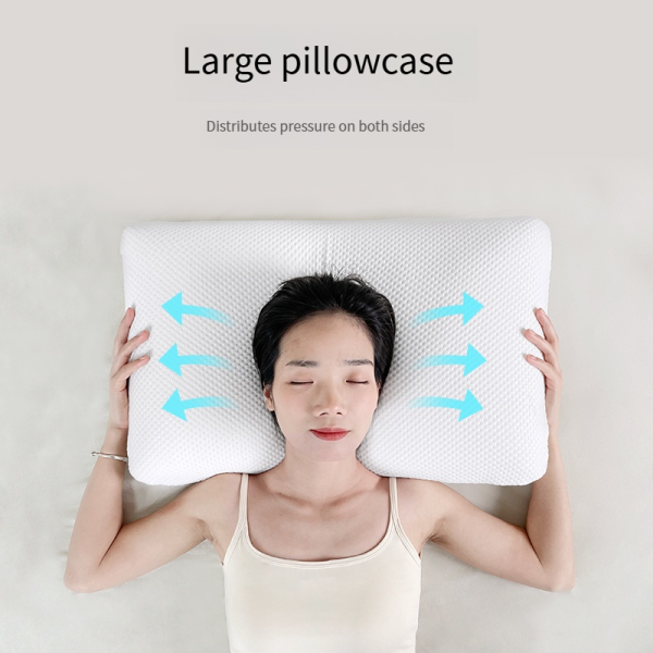 Memory Foam Pillow for Home Use: Single-Size, Space-Grade Slow-Rebound Memory Foam Core, Adult Pillow, Cervical Support Pillow