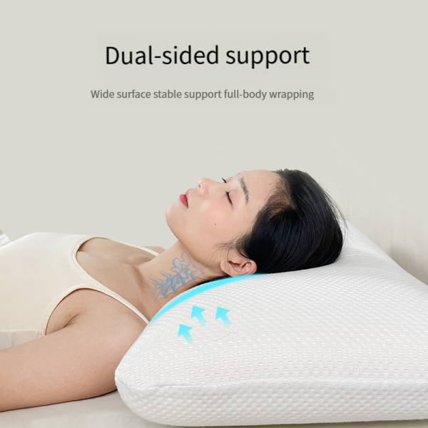 Memory Foam Pillow for Home Use: Single-Size, Space-Grade Slow-Rebound Memory Foam Core, Adult Pillow, Cervical Support Pillow