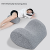 Memory Foam Side-Sleeping Leg Pillow for Pregnancy | Specially Designed for Side Sleeping in Bed | Single-Person Size | Removable Cover
