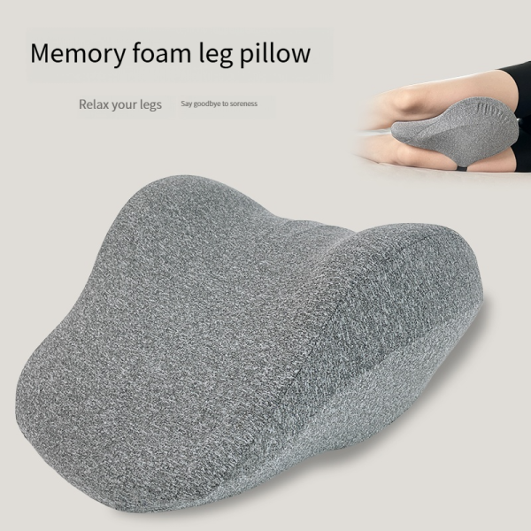 Side-Sleeping Leg Pillow with Straps for Secure Fit; Memory Foam Leg Pillow Designed for Sleeping; Removable and Washable; Single Size