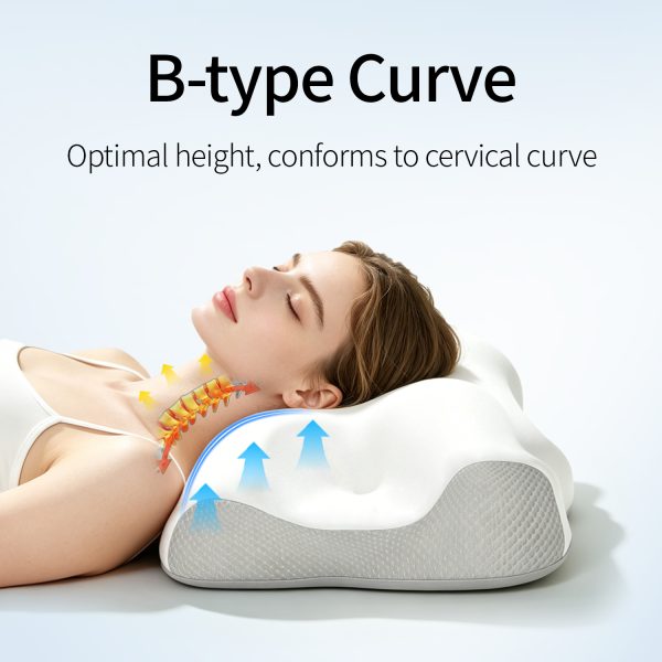 3 Slow-Rebound Memory Foam Beauty Pillow, Contoured Pillow, Side Sleeping Neck Support Pillow, Home Use, Adult Stretch Pillow, Single Size