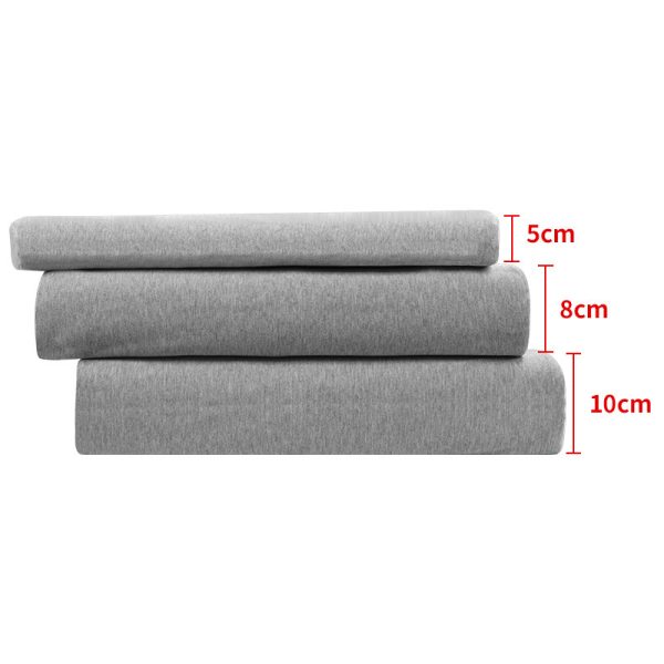 Low-Profile Memory Foam Pillow, Single Size, Memory Foam Core, Adult-Sized, Long, Low-Profile, Cervical Spine Support Pillow, Single