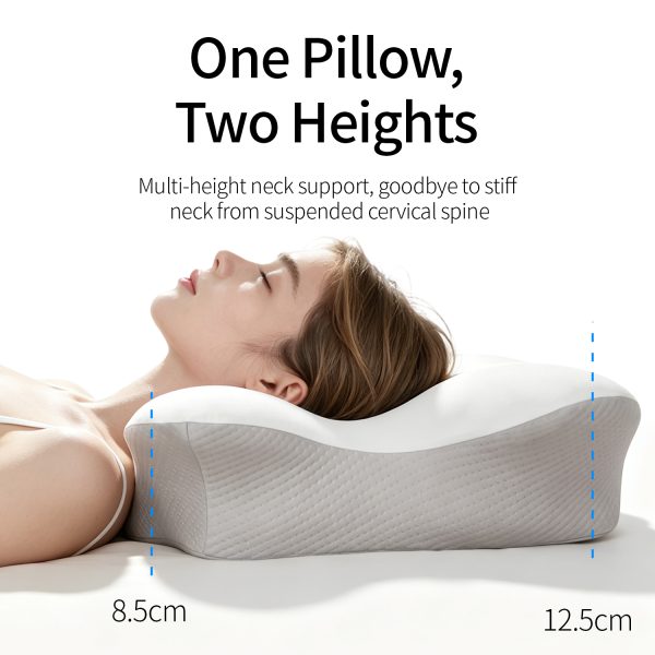 Memory Foam Pillow Special for Sleeping on the Side of High and Low Pillows to Relieve Pressure and Protect Neck for Adults