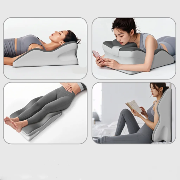 Memory Foam Pillow for Prone Sleeping, Bed Use, Phone Use, and More—Multifunctional Prone Pillow, Bedside Cushion, and Backrest