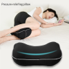 Single-person leg pillow with straps to secure the memory foam leg pillow; designed specifically for side sleeping; removable and washable leg pillow