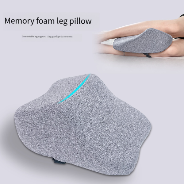 Memory Foam Slow-Rebound Leg Pillow for Pressure Relief: Pregnancy Side Sleeping Leg Pillow for Bed Use, Single Size