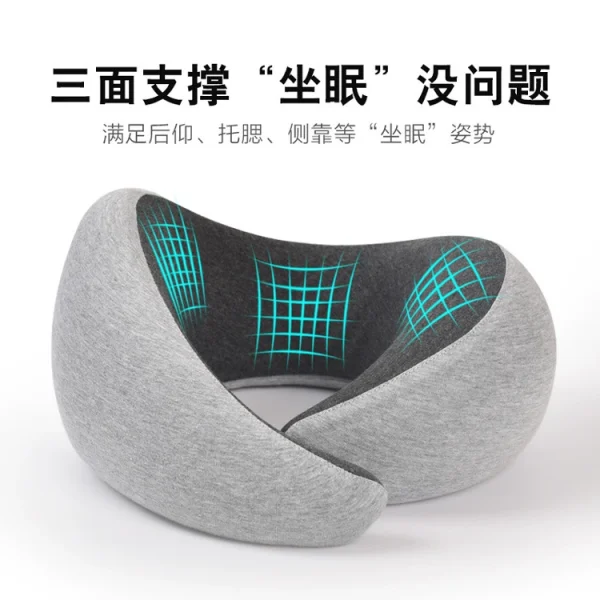 U-shaped pillow, memory foam U-shaped pillow, portable car pillow, snail-shaped pillow, travel pillow, airplane pillow, nap pillow, cervical support pillow