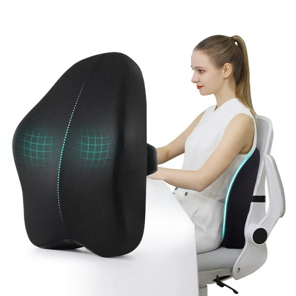 Slow-Rebound Pillow-Core Backrest Cushion