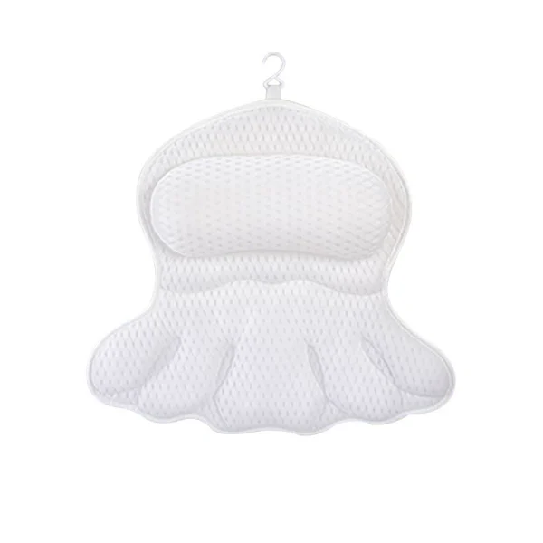Machine-Washable 3D Mesh Bathtub Pillow