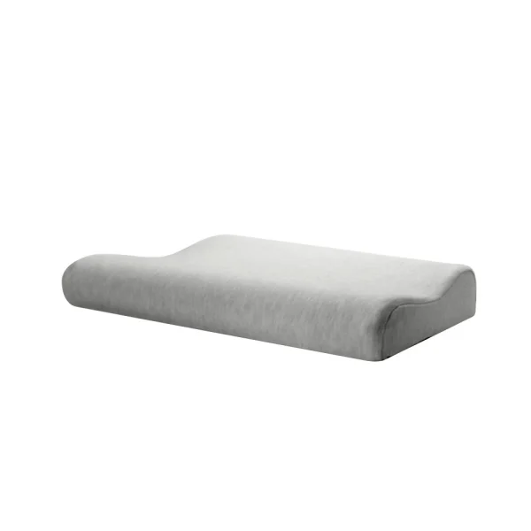 Low-Profile Memory Foam Pillow, Single Size, Memory Foam Core, Adult-Sized, Long, Low-Profile, Cervical Spine Support Pillow, Single