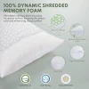 Cooling Pillow, Shredded Foam Memory Foam Pillow, Bamboo Fiber Pillow, Pillow for Back, Side, and Stomach Sleeping