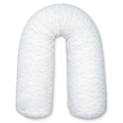 Adjustable Pregnancy Pillow with Memory Foam and Washable Pillowcase—Body Pillow for Side Sleeping and Pregnancy