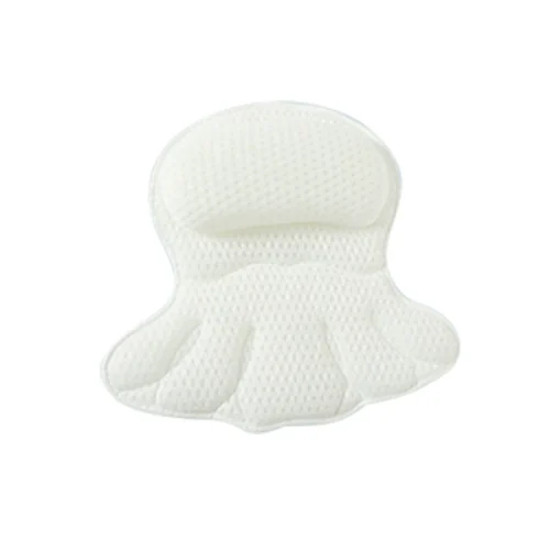 4D Mesh Butterfly-Shaped Bath Pillow with Suction Cups and Hooks—Bathroom Pillow for Bathing, Quick-Drying