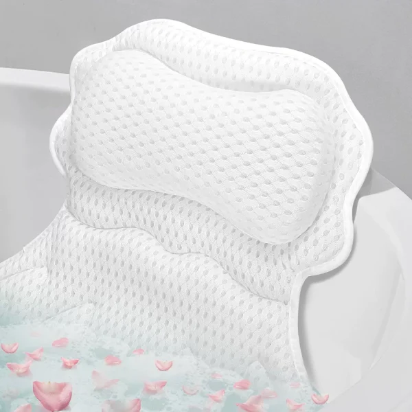 Bathtub Pillow, Non-Slip Mat, Bathing Accessories, Cushion, Backrest, Bathing Headrest, Shower Headrest, Massage Pillow