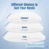 Memory foam pillow, cooling pillow, adjustable straps for sides and back, washable pillowcase, neck support, high resilience