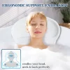 4D Mesh Butterfly-Shaped Bath Pillow with Suction Cups and Hooks—Bathroom Pillow for Bathing, Quick-Drying