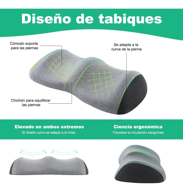 Memory Foam Footrest, Leg Pillow, Leg-Shaping Pillow, Pregnancy Bed Pillow, Leg-Elevating Pillow, Leg Support Pillow, Elevating Cushion