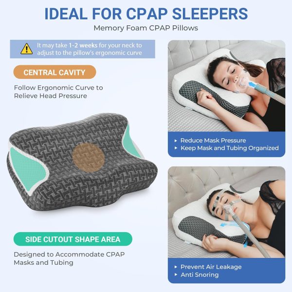 Ergonomic Adjustable-Height Neck Support Memory Foam Pillow