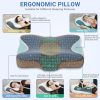 Ergonomic Adjustable-Height Neck Support Memory Foam Pillow