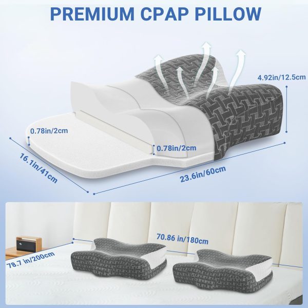 Ergonomic Adjustable-Height Neck Support Memory Foam Pillow