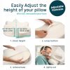 主图7 Memory foam pillows are suitable for side and back sleepers; the medium-firm memory foam reduces air leakage and mask pressure.