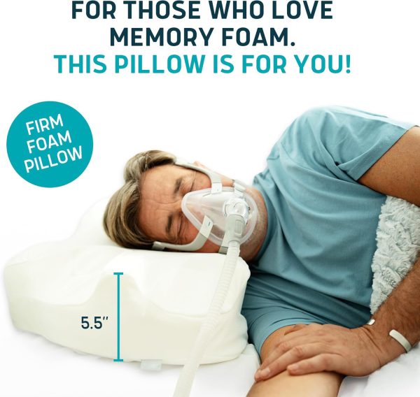 主图9 Memory foam pillows are suitable for side and back sleepers; the medium-firm memory foam reduces air leakage and mask pressure.