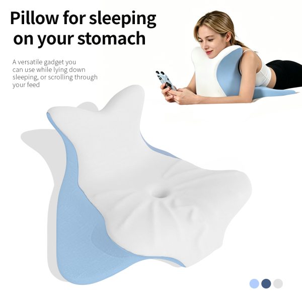 Multifunctional Sunflower Bed Pillow: Perfect for Prone Sleeping and Resting, with Neck Support—Ideal for Night Owls Who Use Their Phones While Lying on Their Stomach