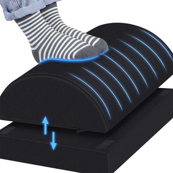 详情图04 Non-slip Memory Foam Leg Pillow, Slow-Rebound, Double-Layer, Semi-Circular Leg Rest, Leg Elevation Pad, Footrest, Memory Foam Core