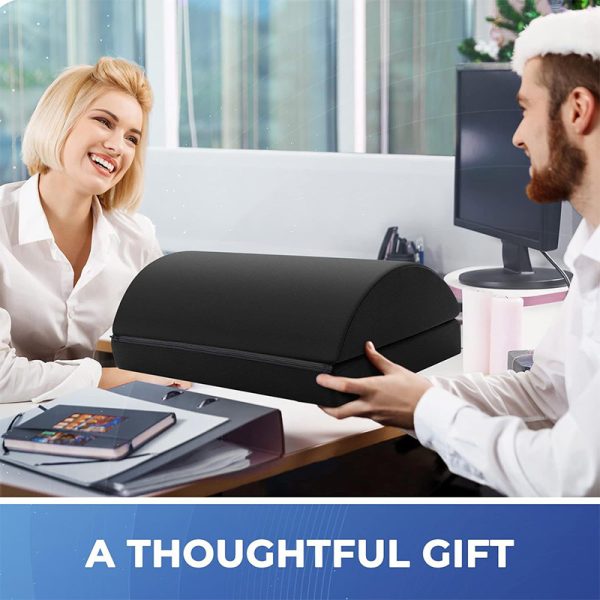 详情图05 Non-slip Memory Foam Leg Pillow, Slow-Rebound, Double-Layer, Semi-Circular Leg Rest, Leg Elevation Pad, Footrest, Memory Foam Core