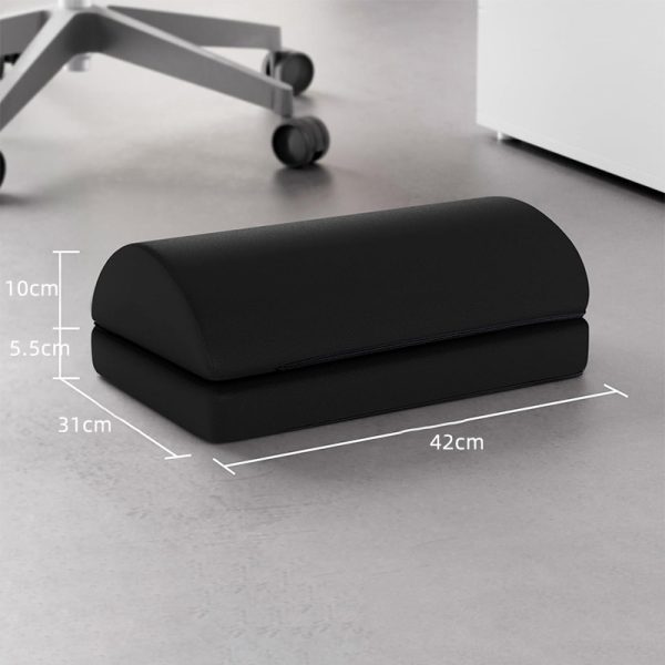详情图09 Non-slip Memory Foam Leg Pillow, Slow-Rebound, Double-Layer, Semi-Circular Leg Rest, Leg Elevation Pad, Footrest, Memory Foam Core