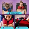 U-Shaped Pillow: Portable Memory Foam Pillow for Travel, Airplanes, and Cars; Provides Stable Support for Head and Neck; Deep Black