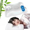 Multifunctional Zero-Pressure Side-Sleeping Pillow with Memory Foam Core: Ergonomic Neck Support Pillow for Adults and Students, Slow-Rebound, Won't Flatten