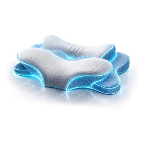 Ergonomic Memory Foam Pillow with Slow-Rebound Butterfly Design, Neck Support, Side Sleeping Pillow, Adjustable Height, Non-Sagging Pillow