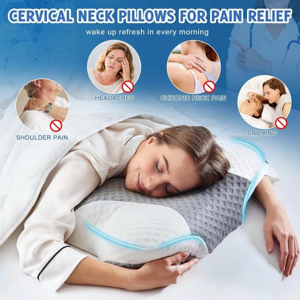 11 Ergonomic Memory Foam Pillow with Contoured Shape for Side Sleepers to Relieve Neck Pain