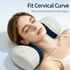 Cross-border Cervical Pillow, Arch-Support Stretching Pillow, Memory Foam Core, 100% Cotton Cover, Portable Neck Support Pillow, Cervical Pillow Wholesale