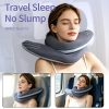 Versatile Spiral Travel Pillow / Office Nap Pillow / Memory Foam Pillow / Cervical Support U-Shaped Pillow