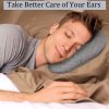 Hollow-core cushion with lumbar support; side-sleeping pillow; ear-opening memory foam pillow; ear-protecting donut pillow; side-sleeping pillow