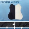 Car Lumbar Support Memory Foam Pillow | Ergonomic Car Backrest Cushion | Washable Pillowcase