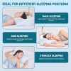 3 Ergonomic Memory Foam Pillow with Slow-Rebound Butterfly Design, Neck Support, Side Sleeping Pillow, Adjustable Height, Non-Sagging Pillow