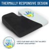 33 Memory Foam Driver's Seat Cushion—Ideal for Office, Travel, and Gaming Chairs; High-Grip Anti-Slip Cushion