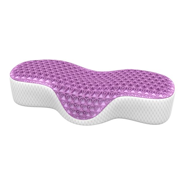 5 TPE Memory Foam Pillow - Neck Friend Purple TPE Pillow: Breathable and Soft, Designed for Adults