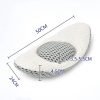 Electric massage and heating lumbar support pillow for use in bed, with stretching function