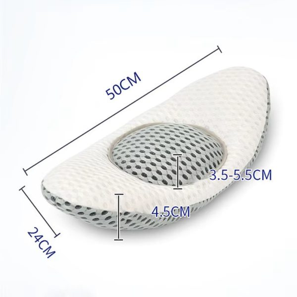 Electric massage and heating lumbar support pillow for use in bed, with stretching function