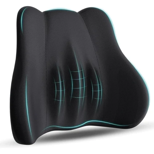 Amazon Cross-Border Memory Foam Lumbar Support Pillow for the Lower Back and Neck – Office, Car, and Wheelchair Cushion – Back Support Pillow