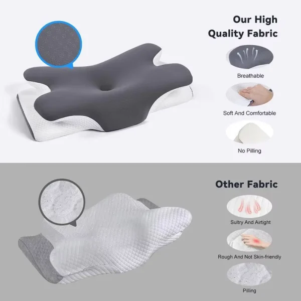 O1CN010dnDSr1s7MEZoFgbT_!!2220254235719-0-cib.jpg_ Non-sagging, ergonomic butterfly memory foam pillow designed to relieve neck pain