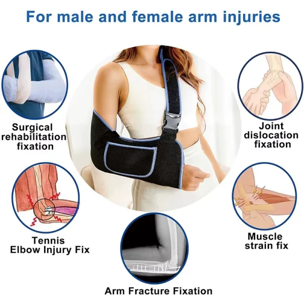 O1CN011Tj4qP1s7MEZoHdKR_!!2220254235719-0-cib.jpg_ Arm Sling, Shoulder Stabilizer, Rotating Cuff Support Brace, Comfortable Shoulder Support - Wholesalepillows