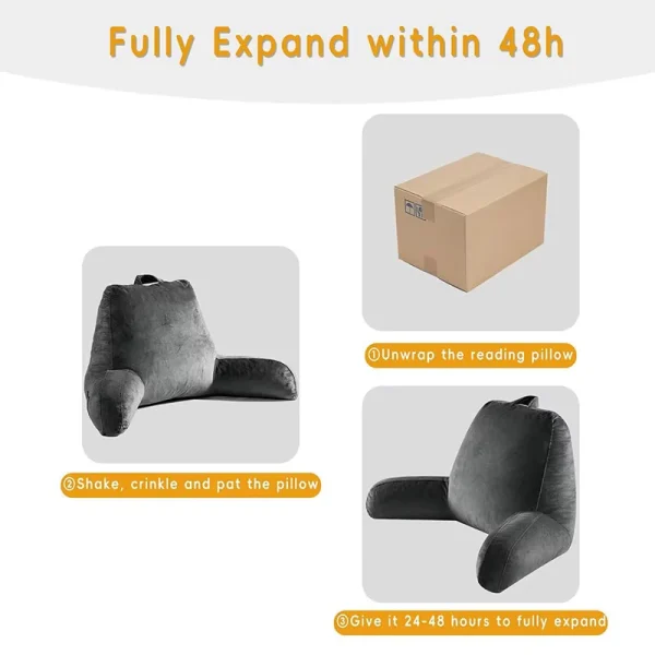O1CN011TtTDj1s7MEaODVek_!!2220254235719-0-cib.jpg_ Washable Bedside Cushion / Office Lumbar Support Pillow / Reading Pillow with Armrests / Support Pillow / Backrest Cushion